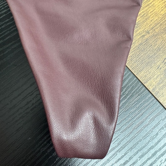 Victoria's Secret Faux Leather Adjustable V-String Panty Brown - Picture 8 of 8